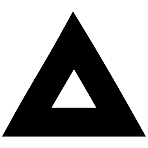 Sticker triangle demie plein
