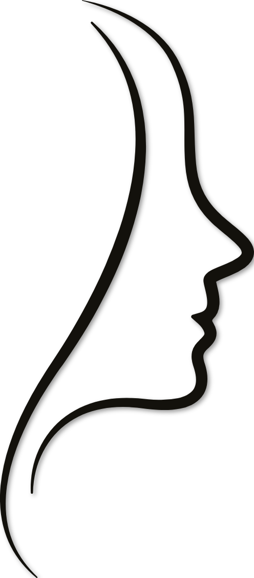 Visage, regard de face