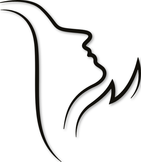 Visage regard vers le haut