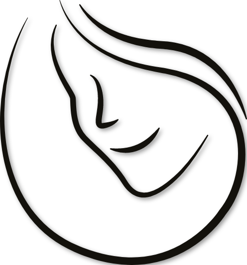 Visage regard vers le bas