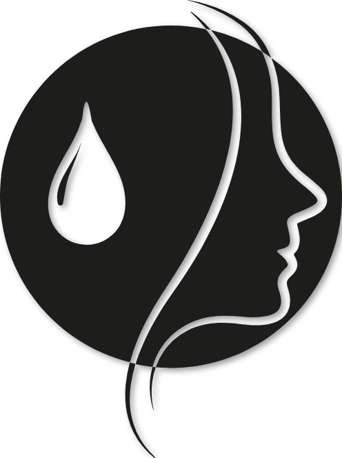 Visage design goutte d'eau